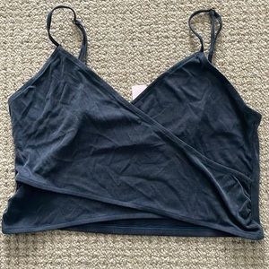 Victoria Secret Crop Wrap top - M